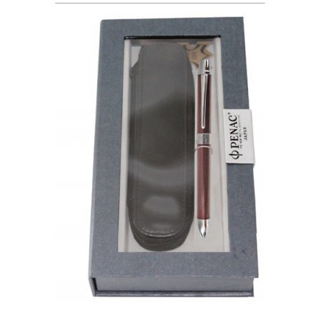 Pix multifunctional PENAC Ele-001M, cu etui din piele, cutie cadou, accesorii metalice - corp bordea