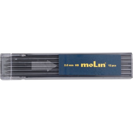Mine creion mecanic 2 mm, 6buc/set, MOLIN