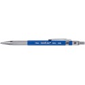 Creion mecanic metalic, 2 mm, + set mine 2mm, in blister, MOLIN - albastru/argintiu