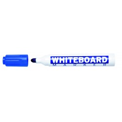 Marker pentru table de scris, varf rotund, corp plastic, MOLIN - albastru