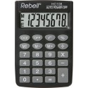 Calculator de buzunar, 8 digits, 88 x 58 x 8 mm, Rebell HC108 - negru