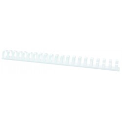 Inele plastic 25 mm, max 240 coli, 50buc/cut Office Products - alb