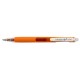 Pix cu gel PENAC Inketti, rubber grip, 0.5mm, corp orange transparent - scriere orange