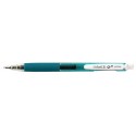 Pix cu gel PENAC Inketti, rubber grip, 0.5mm, corp turcoaz transparent - scriere turcoaz