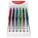 Display creioane mecanice PENAC m002, 0.5mm, 36 buc/display - culori corp asortate