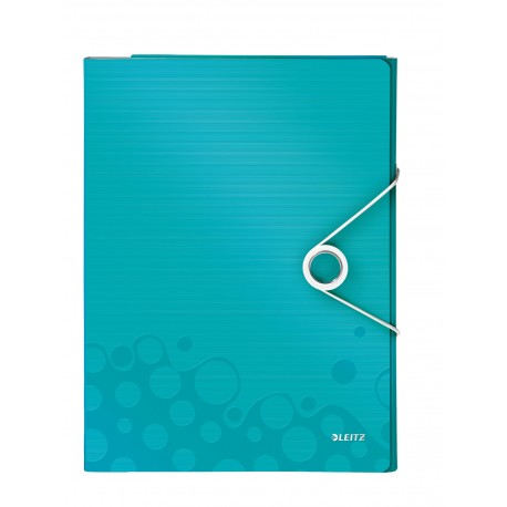 Mapa LEITZ Wow pentru conferinte, PP - turcoaz metalizat