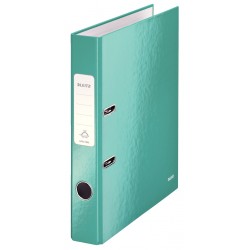 Biblioraft LEITZ 180 Wow, A4, 50mm, carton laminat - turcoaz metalizat