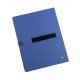 Dosar extensibil din carton rigid, cu 3 pliuri, banda velcro, capacitate 1100 file, JALEMA - albastr