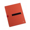Dosar extensibil din carton rigid, cu 3 pliuri, banda velcro, capacitate 1100 file, JALEMA - rosu