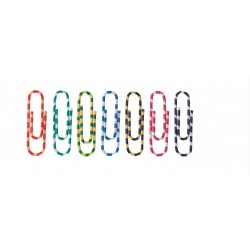 Agrafe colorate 50 mm, 100/cutie, ALCO Zebra - asortate