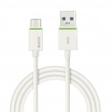 Cablu de date LEITZ Complete tip USB-C la tip USB-A, cu ieaire pân? la 3.1A, 1 m - alb