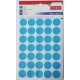 Etichete autoadezive color, D19 mm, 350 buc/set, Tanex -albastru