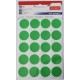Etichete autoadezive color, D25 mm, 200 buc/set, Tanex - verde