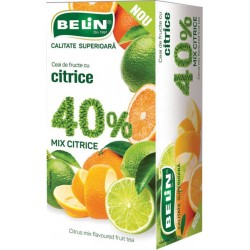 Ceai Belin fructe 40% mix citrice, 20 pliculete