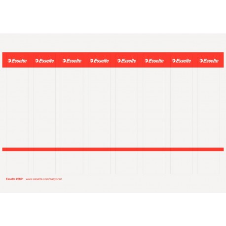 Etichete de carton printabile, pentru biblioraftul ESSELTE 50mm, 80buc/set