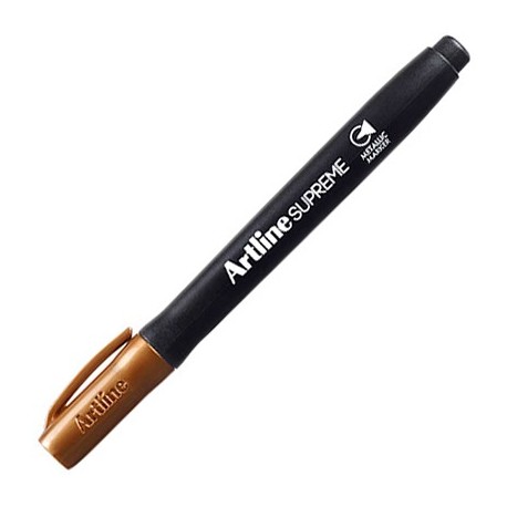 Permanent marker ARTLINE Supreme Metallic, corp plastic, varf rotund 1.0mm, - bronz