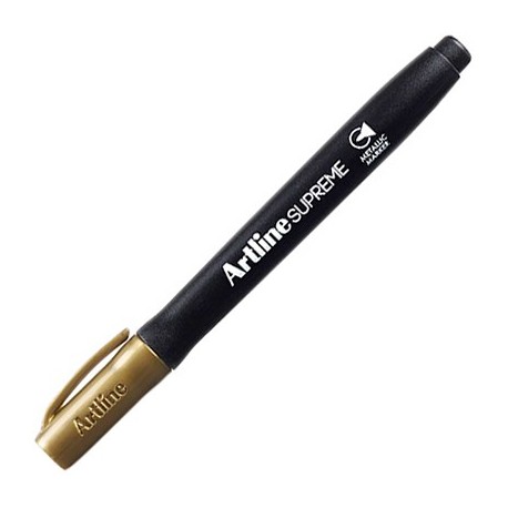 Permanent marker ARTLINE Supreme Metallic, corp plastic, varf rotund 1.0mm, - auriu