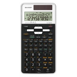 Calculator stiintific, 12 digits, 470 functiuni, 161x80x15 mm, dual power, SHARP EL-506TSWH - alb