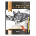 Caiet desen A4, 24 file - 120g/mp, pentru schite creion, AURORA D"Art - hartie alba