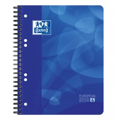 Caiet cu spirala A5+, OXFORD School Projectbook, 120 file-90g/mp, 6 perf., coperta PP - dictando