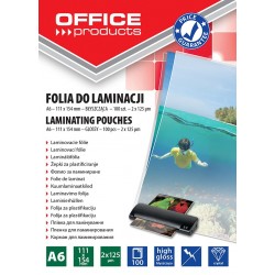 Folie pentru laminare, A6 125 microni 100buc/top Office Products