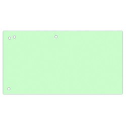Separatoare carton pentru biblioraft, 190 g/mp, 105 x 240 mm, 100/set, Office Products Duo - verde