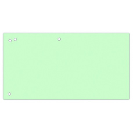 Separatoare carton pentru biblioraft, 190 g/mp, 105 x 240 mm, 100/set, Office Products Duo - verde
