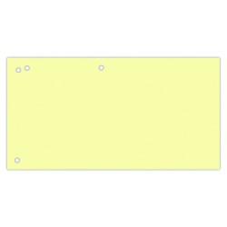 Separatoare carton pentru biblioraft, 190 g/mp, 105 x 240 mm, 100/set, Office Products Duo - galben