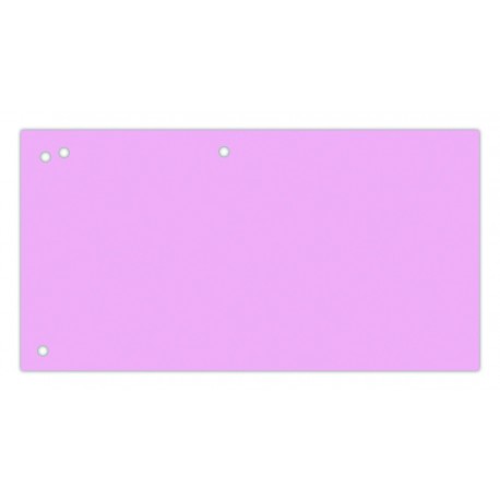 Separatoare carton pentru biblioraft, 190 g/mp, 105 x 240 mm, 100/set, Office Products Duo - roz