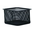 Suport metalic Mesh, pentru agrafe, forma patrata - 80 x 80 x 30mm, Q-Connect - negru