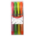 Textmarker cu cerneala PENAC Liqliner, varf 1-4 mm, 4 culori/set - (O, G, V, R)