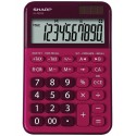 Calculator de birou, 10 digits, 149 x 100 x 27 mm, dual power, SHARP EL-M335BRD - rosu