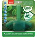Odorizant solid pentru vasul toaletei ,curata si coloreaza apa / 1000 utilizari - SANOBON Green