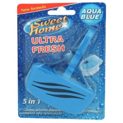 Odorizant solid WC, cu suport, 50 gr, Sweet Home - Aqua Blue