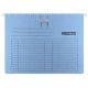 Dosar suspendabil cu sina, carton 230g/mp, bagheta metalica, 5 buc/set, DONAU - albastru