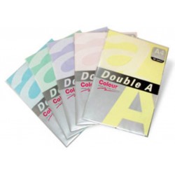 Hartie color pentru copiator A4, 75g/mp, 100coli/top, Double A - portocaliu neon