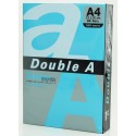 Hartie color pentru copiator A4, 80g/mp, 100coli/top, Double A - albastru intens