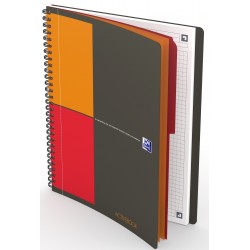 Caiet cu spirala B5, OXFORD Int. Activebook, 80 file-80g/mp, Scribzee, coperta PP - mate