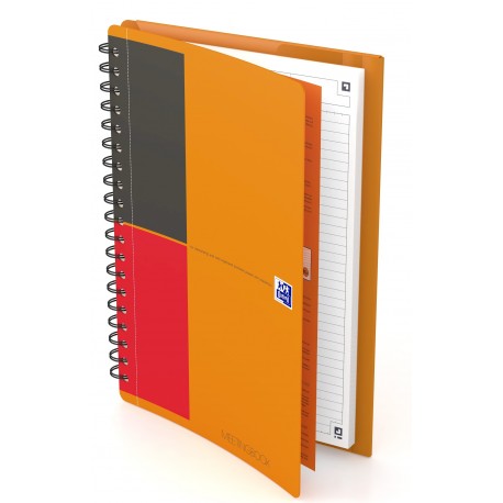 Caiet cu spirala B5, OXFORD Int. Meetingbook, 80 file-80g/mp, Scribzee, coperta PP - dictando