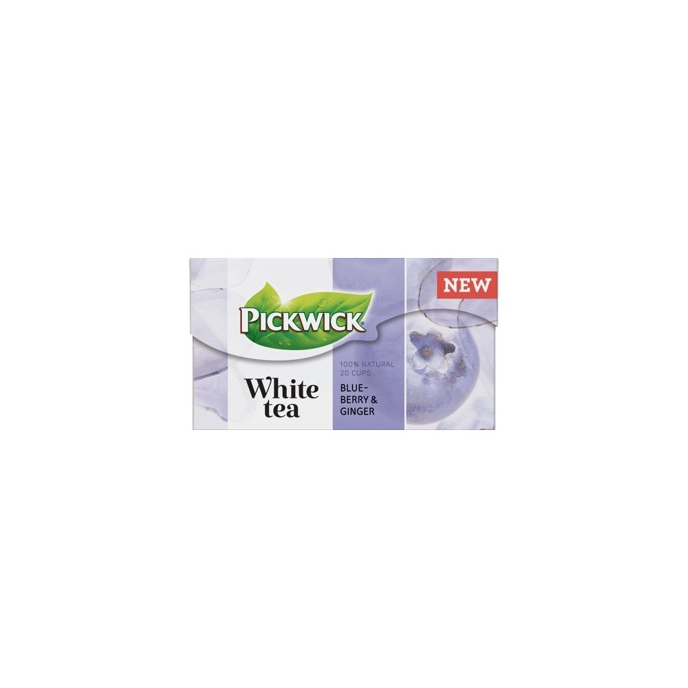 Ceai PICKWICK WHITE TEA afine si ghimbir 20 x 1,5 gr./pachet