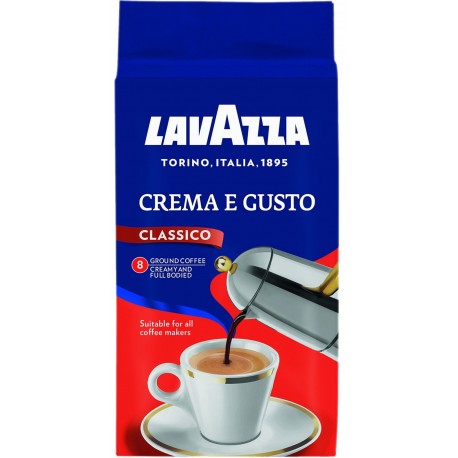 Cafea macinata, 250 gr./pachet, Lavazza crema e gusto