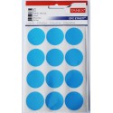 Etichete autoadezive color, D32 mm, 120 buc/set, Tanex - albastru