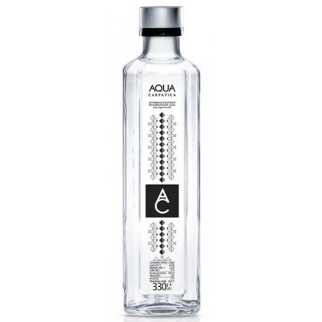 Apa plata sticla Aqua Carpatica 0.33 L, 12 buc/bax