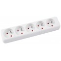 Prelungitor cu 5 prize, lungime - 3 metri, Office Products - alb