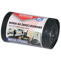 Office garbage bags, OFFICE PRODUCTS, strong (LDPE), 35 l, 50pcs, black