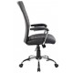 Scaun de birou, brate metalice, rotile, material PVC, Office Products Ibiza - negru