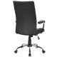 Scaun de birou, brate metalice, rotile, material PVC, Office Products Ibiza - negru