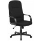 Scaun de birou, brate plastic, rotile, stofa, Office Products Malta - negru
