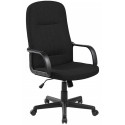 Scaun de birou, brate plastic, rotile, stofa, Office Products Malta - negru