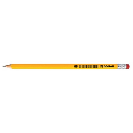 Creion cu guma, HB, din lemn, DONAU